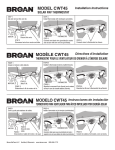 Broan CWT45 Installation Guide