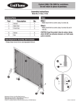 UniFlame S-1025 Installation Guide