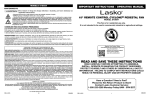 Lasko S18924 Use and Care Manual