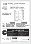 Simpli Home AXCHOL011 Instructions / Assembly