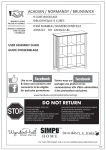 Simpli Home AXCB222 Instructions / Assembly