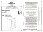 South Shore Furniture 3877035 Instructions / Assembly