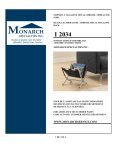 Monarch Specialties I 2034 Instructions / Assembly