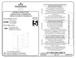 South Shore Furniture 3342034 Instructions / Assembly