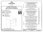South Shore Furniture 3356062 Instructions / Assembly
