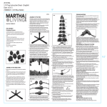 Martha Stewart Living 7208008-51 Instructions / Assembly