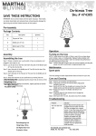 Martha Stewart Living TY165-1217-2 Instructions / Assembly