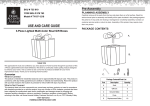 Home Accents Holiday TY187-1218 Instructions / Assembly