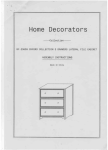Home Decorators Collection 6183720210 Instructions / Assembly