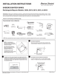 American Standard 0615.000.020 Installation Guide