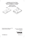 KOHLER K-5026-1-0 Installation Guide