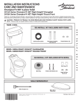 American Standard 3395B.001.021 Installation Guide