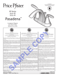 Pfister F-048-PDMC Installation Guide