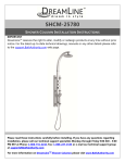 DreamLine SHCM-25780 Installation Guide