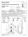 American Standard 9212.124.185 Installation Guide