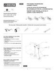 Delta 2121LF Installation Guide