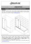 DreamLine SHDR-3634720-01 Installation Guide