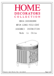 Home Decorators Collection 1585300890 Instructions / Assembly
