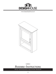 Design House 539643 Instructions / Assembly