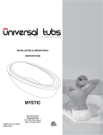 Universal Tubs HD3871BS Installation Guide