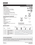 KOHLER K-13132-4B-AF Installation Guide