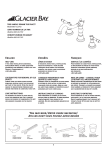 Glacier Bay 883-0127H2 Installation Guide