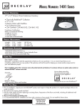 DECOLAV 1401-CWH Instructions / Assembly