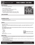 DECOLAV 1300-B Instructions / Assembly