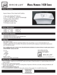 DECOLAV 1430-CWH Instructions / Assembly