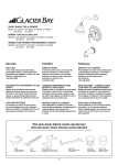 Glacier Bay 873-0016 Installation Guide