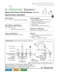 Symmons SRT-4372-STN Instructions / Assembly