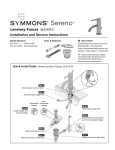 Symmons SLS-4312 Instructions / Assembly