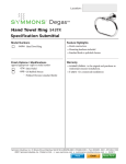 Symmons 543TR-STN Instructions / Assembly