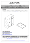 DreamLine DL-6514C-01CL Installation Guide