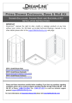 DreamLine DL-6153-01CL Instructions / Assembly