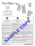 Pfister F-049-ST0K Installation Guide