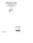 KOHLER K-393-N4-BV Installation Guide