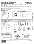 American Standard 215AG107RS.020 Installation Guide