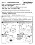 American Standard 2462.100.021 Installation Guide