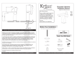 KRAUS C-KCV-150-14601BN Installation Guide