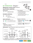 Symmons SLW-5412 Instructions / Assembly