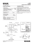 KOHLER K-2355-96 Installation Guide