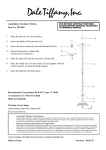 Dale Tiffany TF13065 Instructions / Assembly