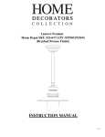 Home Decorators Collection 25416-59 Installation Guide