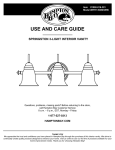 Hampton Bay EFH1393M/ORB Instructions / Assembly