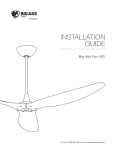 Big Ass Fans B3213-X3-AB-04-00-B-S34 Installation Guide