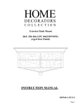 Home Decorators Collection HB7045A-292 Instructions / Assembly