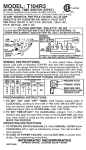 Intermatic T104R3 Instructions / Assembly