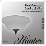 Hunter 28568 Installation Guide