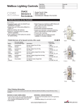 Cooper Wiring Devices TFS5-V-K Use and Care Manual